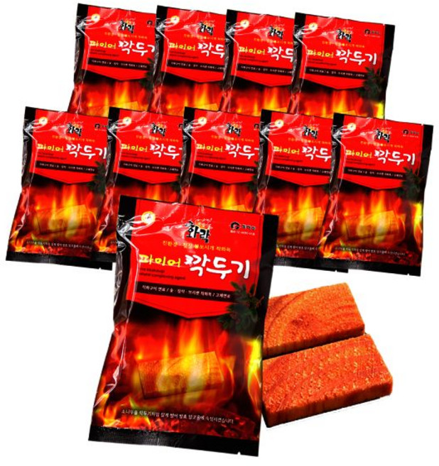 파이어깍두기 소나무 착화제 2개입, 10팩 X 15세트