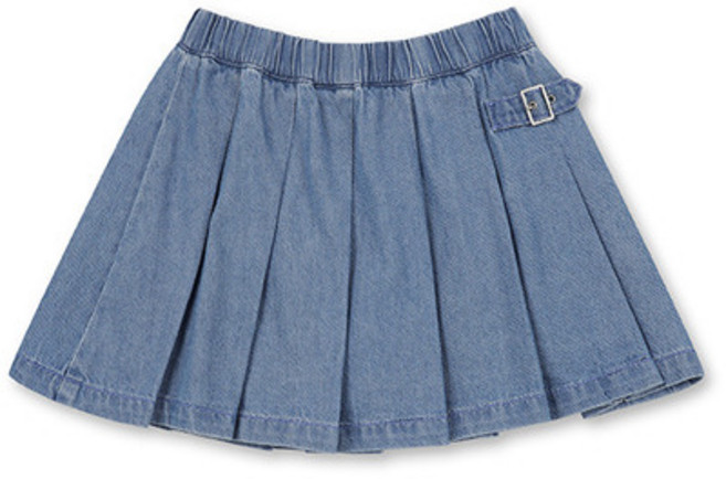 폴햄키즈 폴햄키즈 여아 플리츠 데님 스커트 A_PKE3RR2020