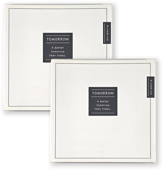 플레플레 투모로우 다이어리 만년형, 화이트, 2개