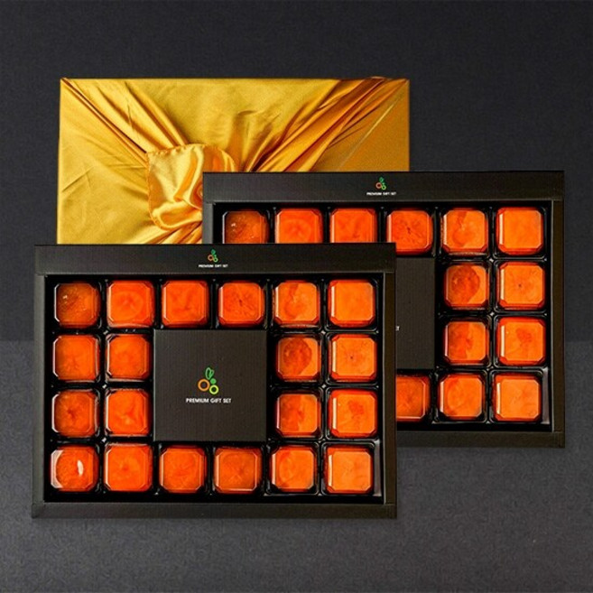 [보자기포장] 명품 반건시 2.4kg내외(60gx20입 2박스) 곶감 선물세트, 2박스