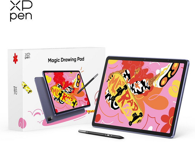 (당일발송 8종사은품증정) 엑스피펜 XPPen 매직드로잉패드 16K 리뉴얼 액정타블렛 (18개월 무상A/S 지원), 블랙