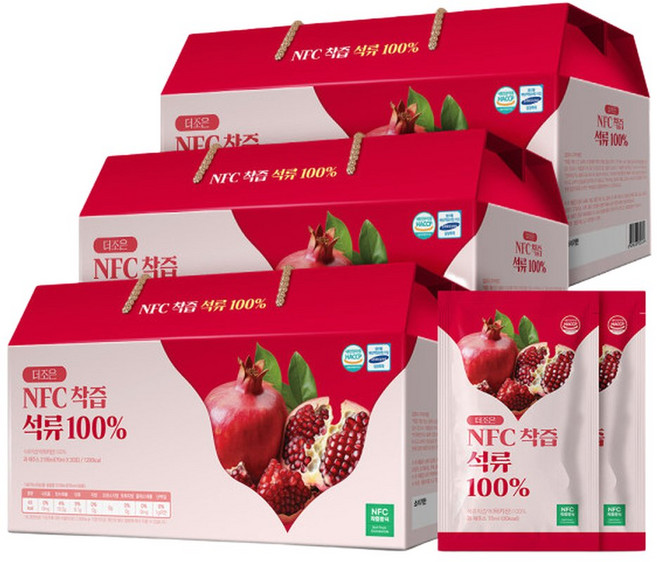 더조은 NFC착즙 석류100 70ml x 30포 3박스