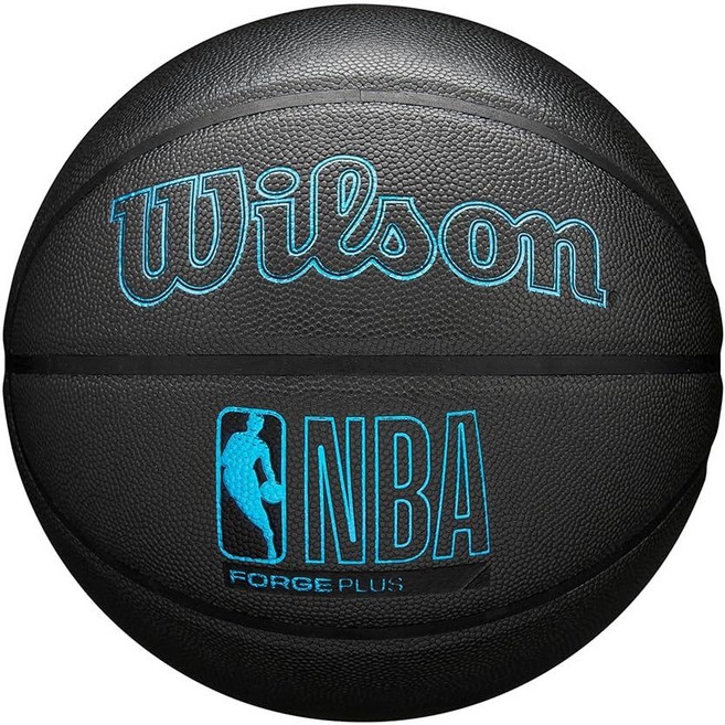 WILSON 온 NBA Forge 실내/실외 농구공 브라운 사이즈 17.8-74.9cm(7-29.5인치) 147604, Forge Plus, 차콜 그레이
