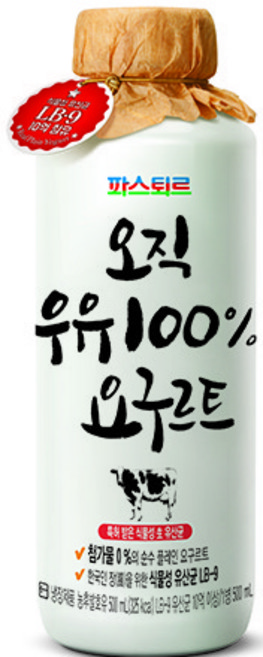 파스퇴르 오직 우유100%로 만든 요구르트 (500ML), 3개, 500ml