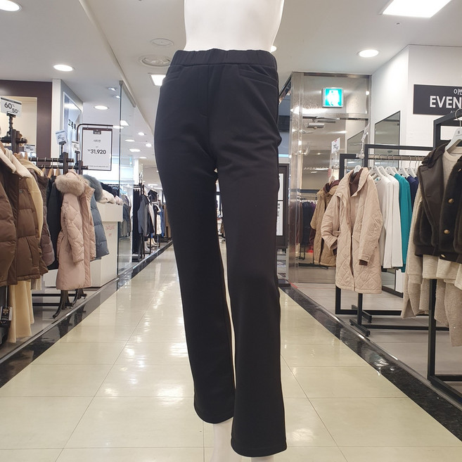 샤트렌 간절기 바지 신축성과 허리 밴딩으로 편안하게 코디 가능한 슬림핏 바지