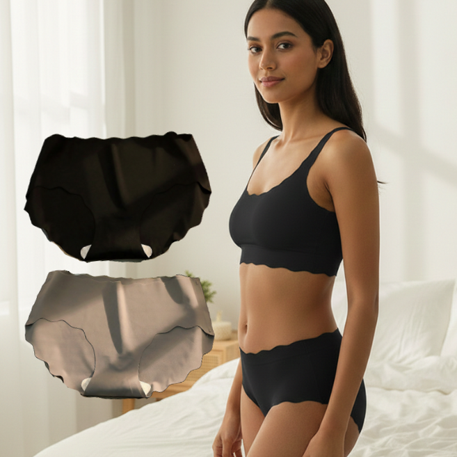 시에나홈 여성 웨이브 심리스 노라인 팬티 5개입