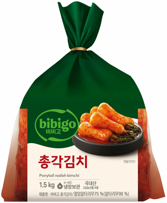 비비고 총각김치 Radish, 1.5kg, 2개