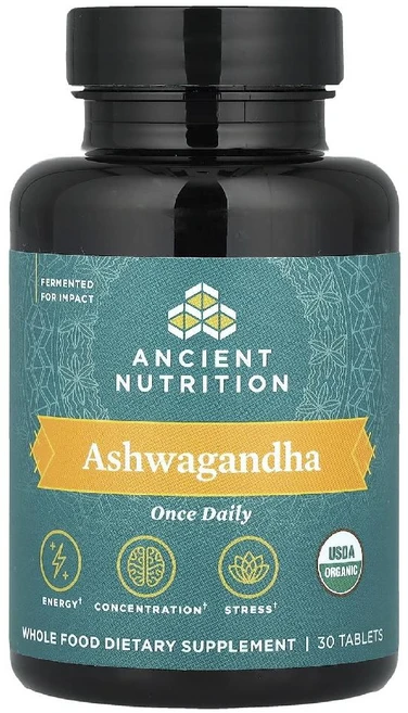 아슈와간다 800mg 30정 앤시언트 뉴트리션, 1개 - 쿠팡