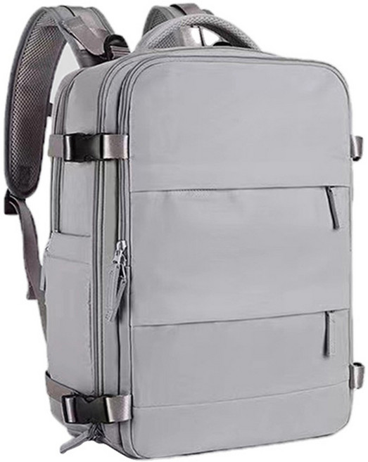 Traveler 人 大容量登機背包 旅行收納多功能隔層, 霧石灰