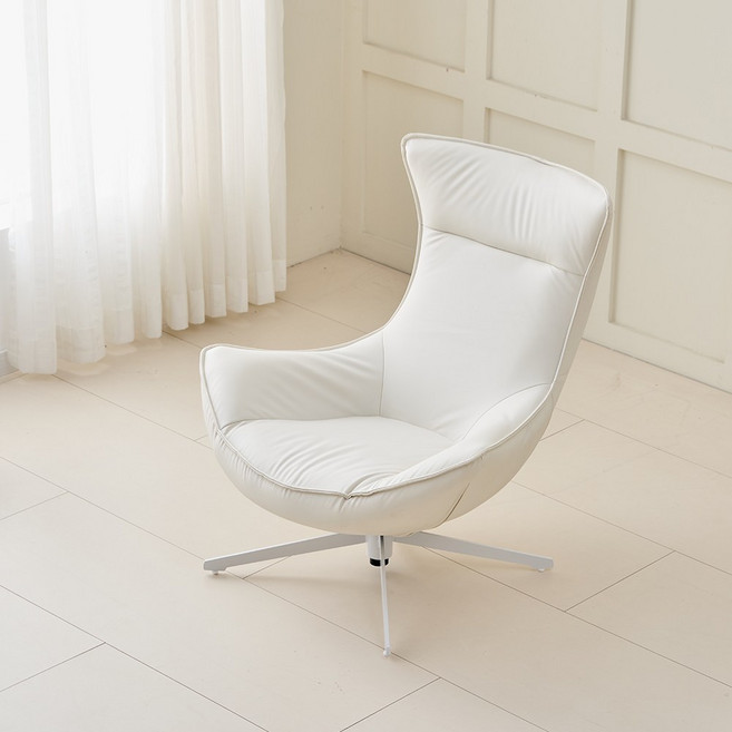 RM디자인 RM-LS 1인용 기능성 안락 의자 회전 소파, 1개, RM-LS 크림화이트