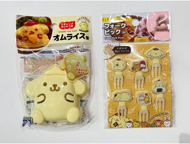 산리오 폼폼푸린 도시락틀 데코픽 도시락꾸미기 귀여운 폼폼푸린포크픽, 1개