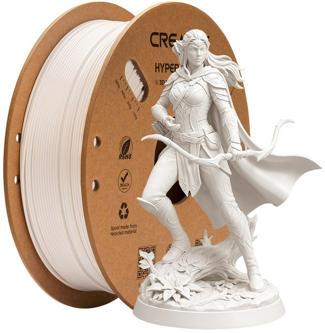 크리알리티 Creality 3d 프린터 고속 인쇄 소재 Hyper PETG 제품 소모품 부품 1.75mm 1KG, 흰색