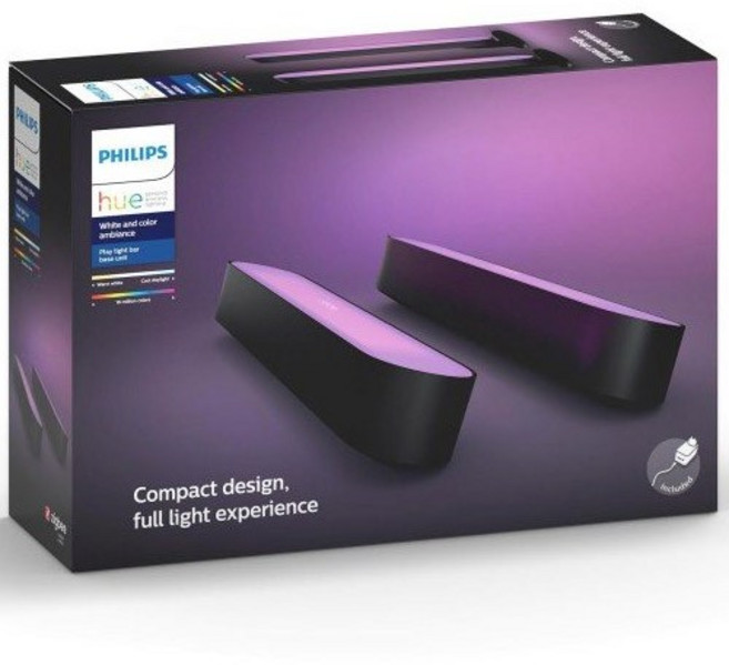 필립스 휴 플레이 라이트바 더블팩, 혼합색상, 1세트