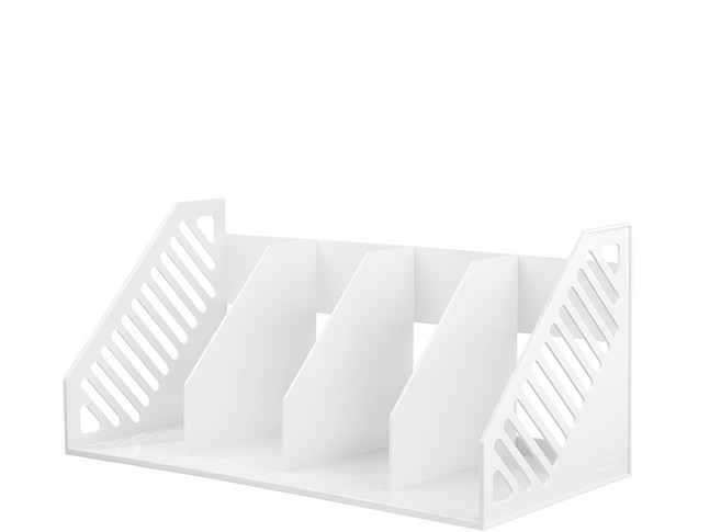 시스맥스 책꽂이 4단, WHITE