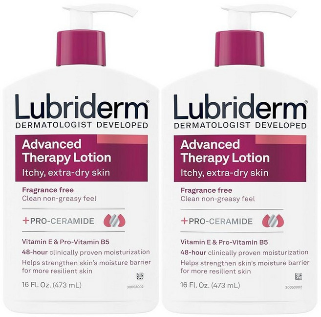Lubriderm 어드밴스드 테라피 모이스처라이징 로션 16 fl. Oz 2팩 221473, 473ml