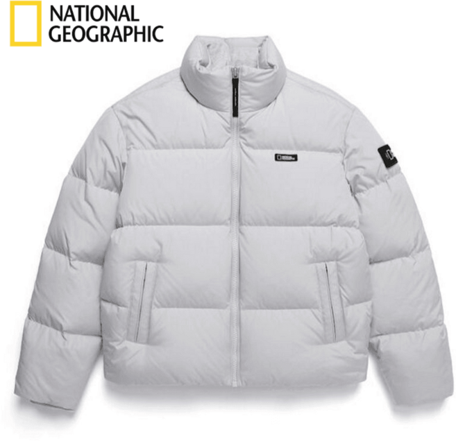 내셔널지오그래픽 남녀공용 숏패딩 레이만 덕다운 점퍼