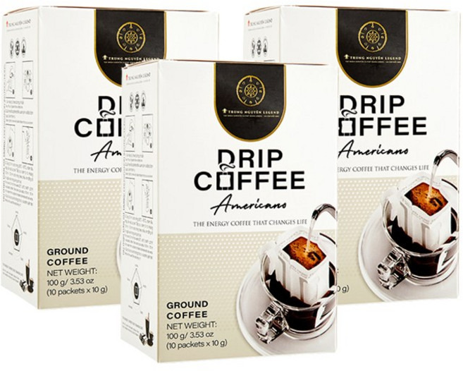 쭝웬레전드 드립커피 아메리카노, 10개입, 3개, 10g