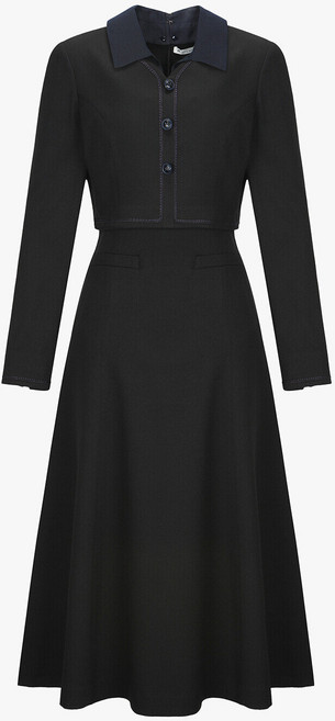 잇미샤 잇미샤 디테처블 카라 트위드 원피스 (ITP2WOP760)_DG_DG