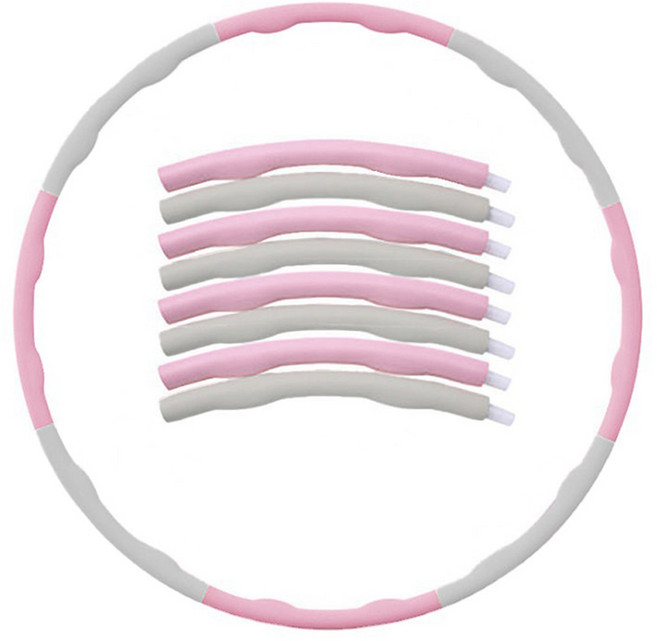 조아홈 뱃살 다이어트 실내 훌라후프 분리형 성인용, 1개, 혼합, 1kg