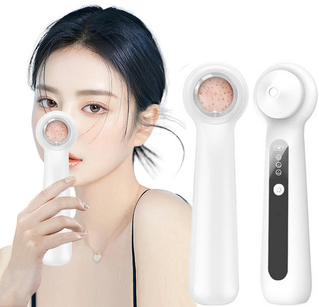 확대경 피지 압출기 피지 흡입기 제거기 조명등, 블랙