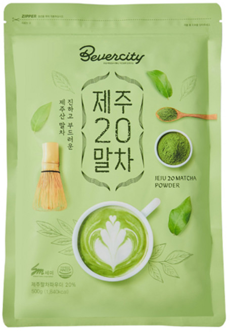 세미 제주20말차 500g 그린티 라떼 말차 녹차 분말, 1개입, 1개