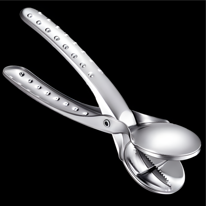 프리미엄 스테인리스 밤 껍질 제거기 크로스 커터, 1개, 실버