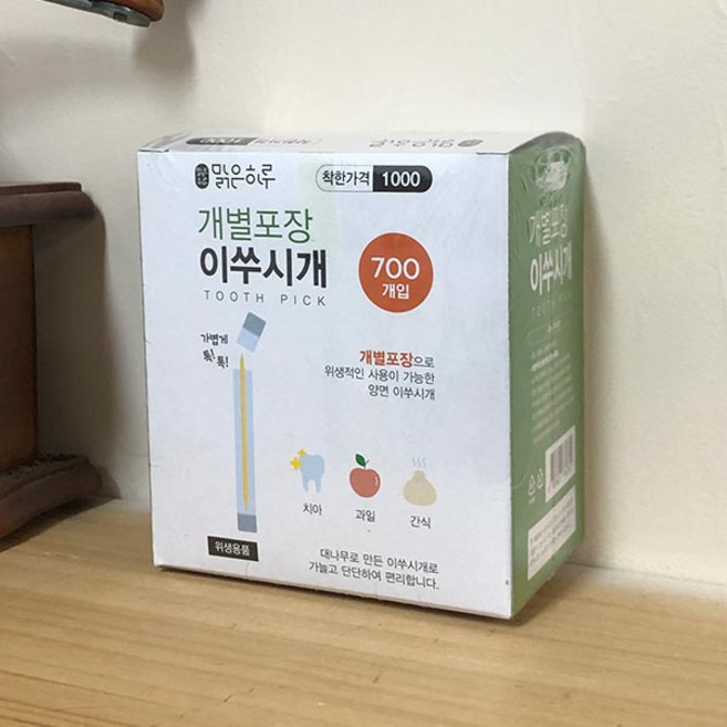 개별포장 대나무 이쑤시개 700개입, 상세페이지 참조