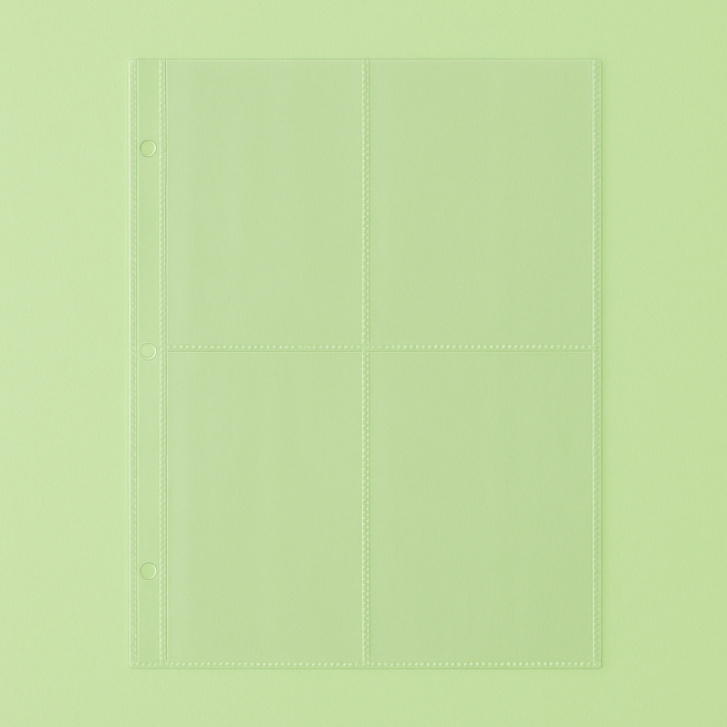 KBO 띠부씰 앨범 속지 포켓몬 띠부띠부씰 포환 프로야구 선수 카드 바인더 속지, 카드속지20매