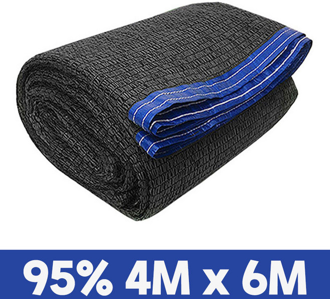 그늘애 차광막 95% 흑색 2면 4면 봉재 UV 그늘막 차광망 차양막 햇빛차단 햇빛가리개 옥상 세차장, 95% 4mx6m(4면봉재)+로프10m
