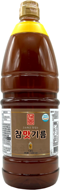 새봄 참맛기름, 1.8L, 2개, 1.8L