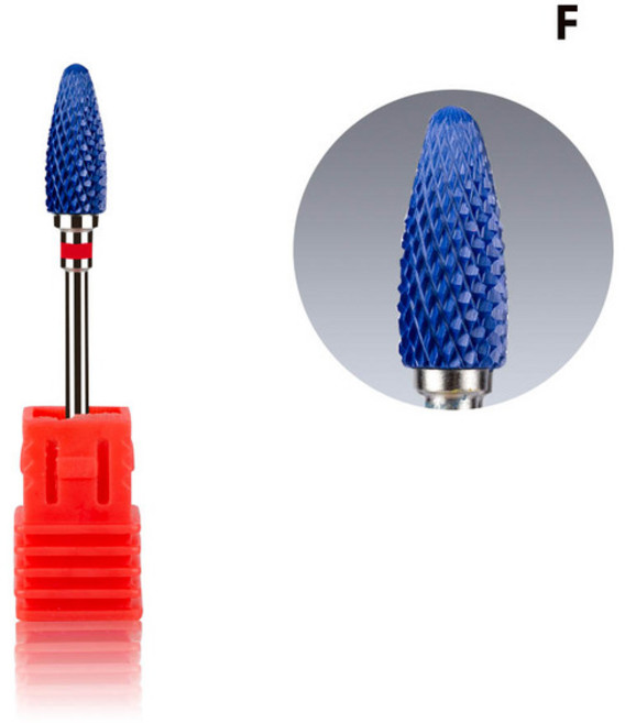 다이아몬드 세라믹 카바이드 네일 드릴 비트 회전 버 밀링 커터 매니큐어 페디큐어 도구 전기 기계용, [37] TC-SJCS, 1개