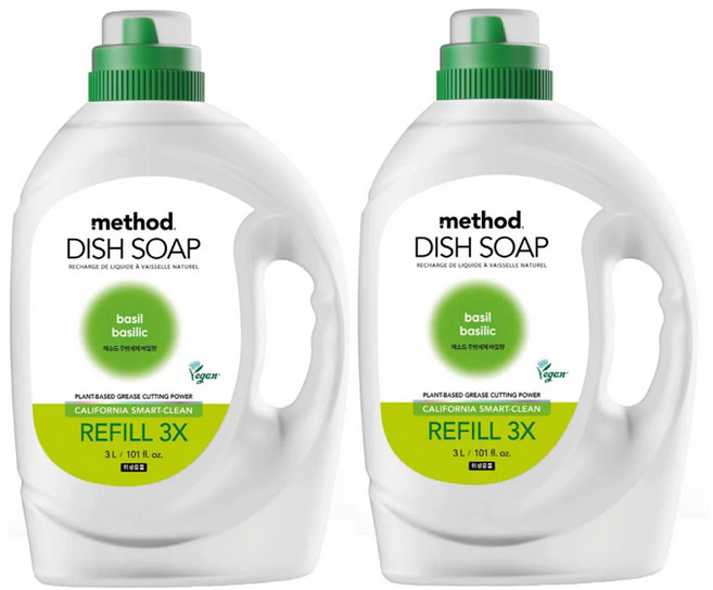 메소드 주방세제, 2개, 3L