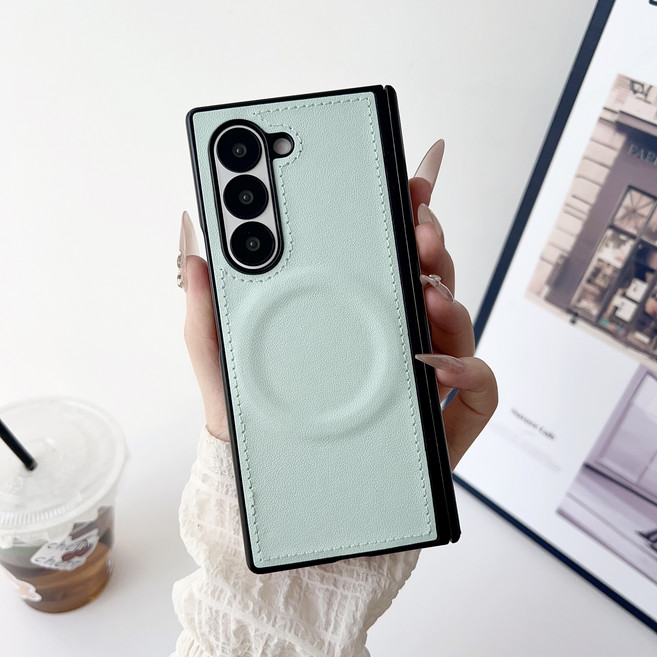 윰스모르 가죽 갤럭시 Z 폴드 맥세이프 힌지보호 케이스