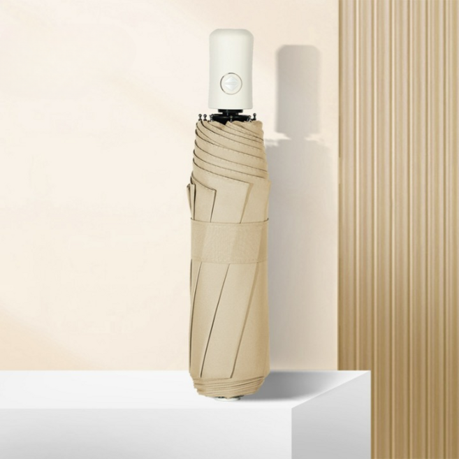 원터치 자동 접이식 우산 미니 3단 휴대용 가벼운 튼튼한 여성 우산