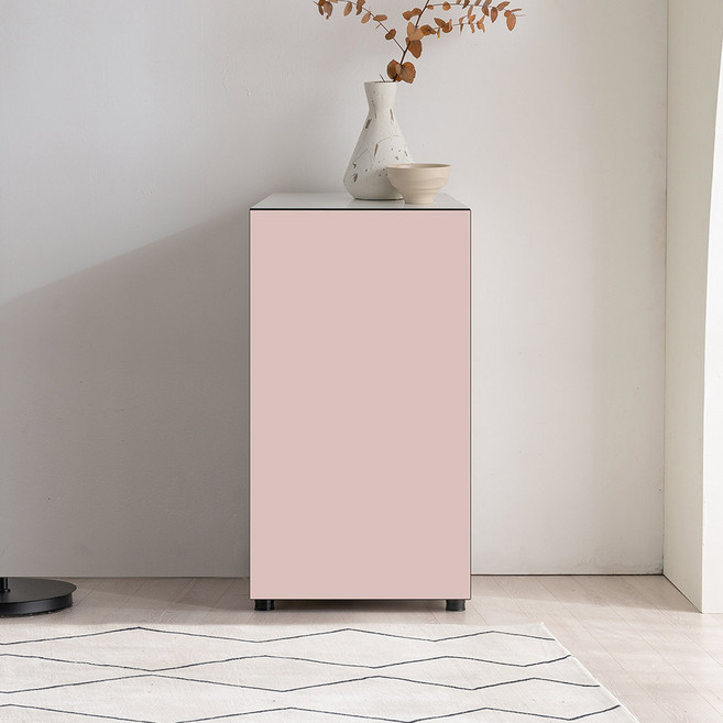 커스텀 더 높은 거실장 450, 엣지선택:화이트엣지 / 문 열리는 방향:우측형