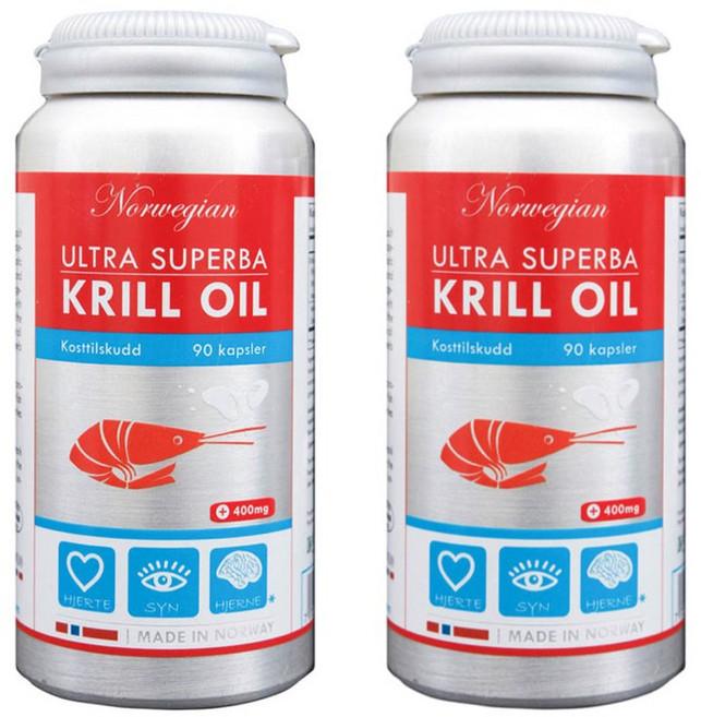 Isbjorn 挪威北極熊 南極純磷蝦油膠囊 90粒, 1個, 180顆