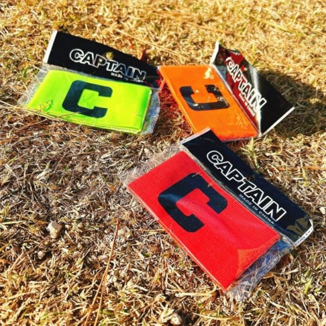 [스타스포츠] 주장밴드 주장완장 스판 고리 벨크로방식 주장띠, 레드