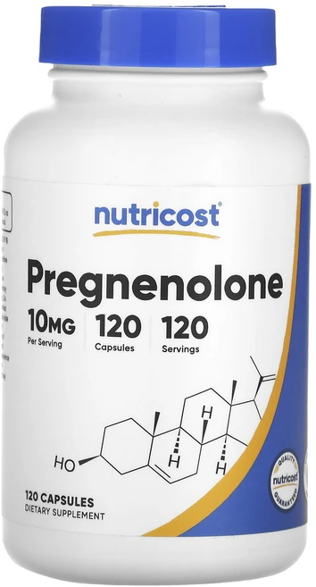 Nutricost 프레그네놀론 10mg 캡슐 120정, 1개 - 쿠팡