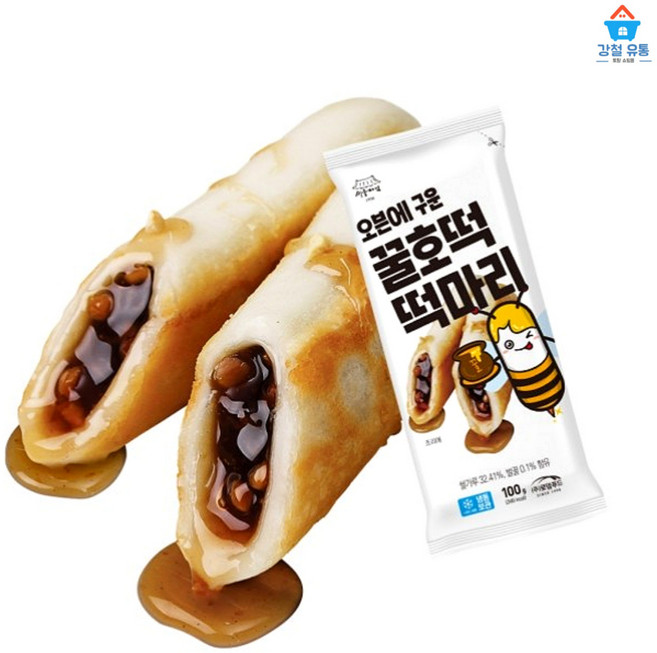 오븐에 구운 꿀호떡 떡마리 100g (겉바속촉 식감 든든한 간식 간편음식), 5개