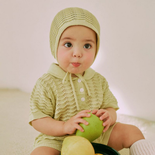 해피프린스 티티 니트 아기 수트