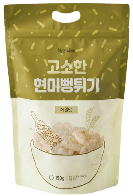 묘미담 국내산 현미뻥튀기 현미과자 대용량 메밀맛, 1개, 150g