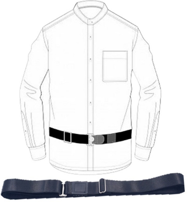 파보리테 남녀 공용 셔츠 고정 벨트