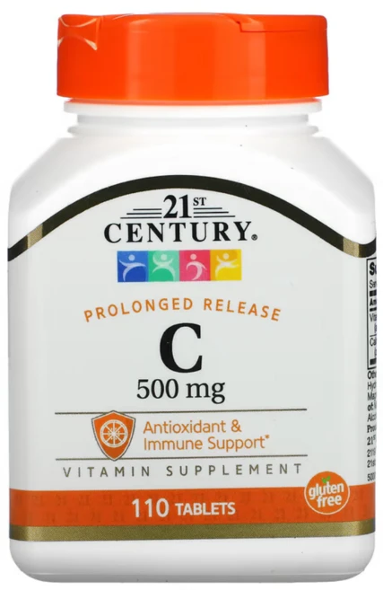 21세기센트리 프럴롱드 릴리스 비타민 C 500mg 타블렛, 1개, 110정 - 쿠팡