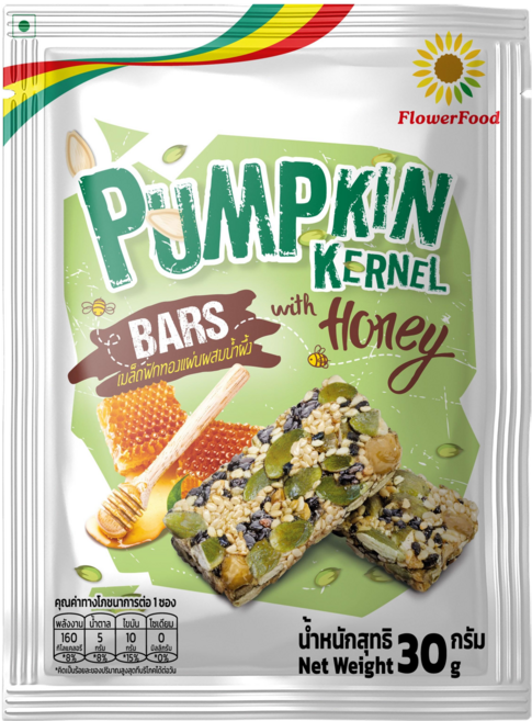 플라워푸드 에너지바 호박씨바 꿀맛, 10개, 30g