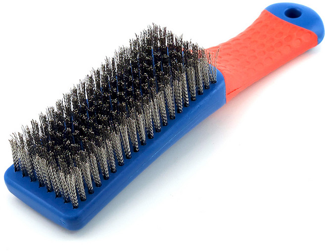 유스툴 스텐 와이어 브러쉬 철브러쉬 청소솔 찌든때 녹제거, 1개, 블루