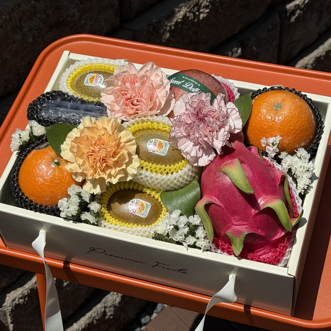 명절 혼합 고당도 과일선물세트 프리미엄 꽃 과일 선물, 1개, 3. 플라워 꽃과일 선물세트  C