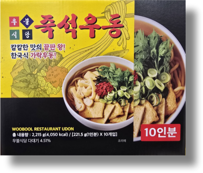 우불식당 즉석우동, 221.5g, 10개