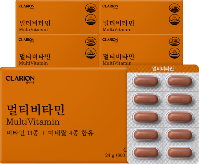 클라리온 멀티비타민 미네랄 30정 5박스, 30회분, 5개