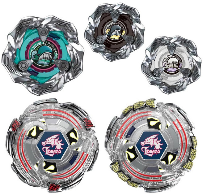 베이블레이드 BX-00 제노 엑스칼리버 + BX-36 웨일 웨이브 셀렉트, 1개, 혼합색상