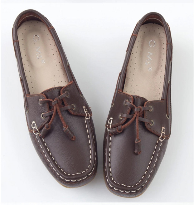 G.Ms. MIT情侶鞋系列-水洗牛皮帆船鞋